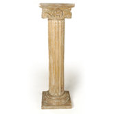 Large Lotus Pillar in Natural Limed finish