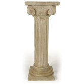Flower Pillar in Natural Limed finish