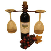 2 Stem Holder Wine Bottle Topper