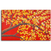 Hand Painted "Luminous Cherry Blossom " Oil Canvas Art