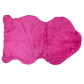 Flokati Fuchsia Rug