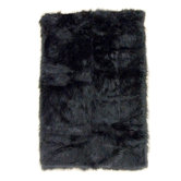 Flokati Black Rug