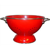 Calypso Basics 3 Quart Colander in Red with optional Accessories