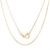 14K Gold Box Chain Necklace