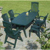 Toscana 165cm Plain Table in Green