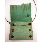 Rachel Paula Leather Pouch Necklace