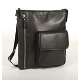 Vertical Shoulder Bag with Front Pocket