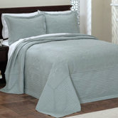 French Tile Full Bedspread in Blue
