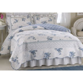 Rose Blossom Queen Quilt and Standard Sham