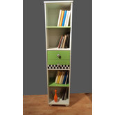 B&uuml;cherregal "Football" in Gr&uuml;n / Wei&szlig;