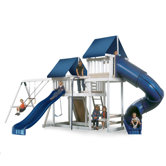 Congo Monkey Playsystem #3 with Swing Beam in White / Sand