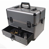 Two Pistol Aluminum Range Box with Spotting Scope Mount
