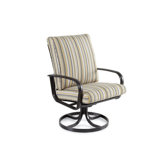 Savoy Swivel Dining Arm Chair with Cushion