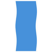 Solid Blue 2000 Round Overlap Pool Liner