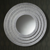 Desert Round Wooden Wall Mirror