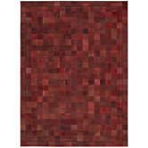 Medley Scarlet Hairhide Rug