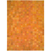 Medley Tangerine Hairhide Rug