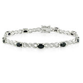 Round Cut Sapphire Bracelet