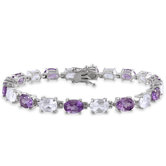 Oval Cut Sapphire Link Bracelet