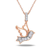 Gold Round Cut Diamond Fashion Pendant