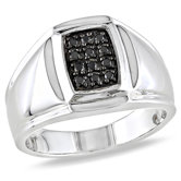 Sterling Silver Round Cut Diamond Multi Stone Ring