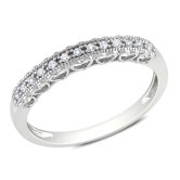 Gold G-H Round Cut Diamond Fashion Ring