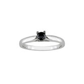 White Gold Round Cut Diamond Solitaire Ring