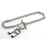 16th Note Bracelet in Silver