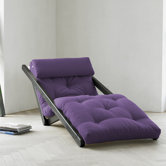 Fresh Futon Figo with Wenge Frame in Purple