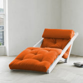 Fresh Futon Figo with White Frame in Orange