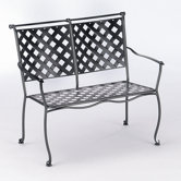 Maddox Wrought Iron Garden Bench