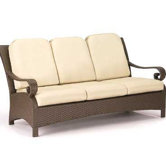 Carlton Wicker Sofa with Cushions