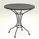 Parisienne 30" Round Bistro Table with Pattern Metal Top
