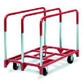 Panel Mover 5" Quiet Poly Casters, 2 Fixed and 2 Swivel, 3 Standard Uprights
