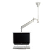 Long Reach LCD Ceiling Mount with Front Keyboard Holder