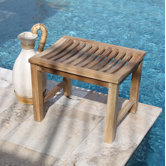 Teak Backless Bench
