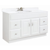 Concord 48" x 18" Double Door Vanity with 4 Drawers