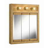 Richland 24" x 30" 3-Light Tri-View Wall Cabinet