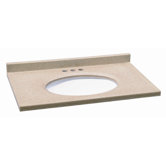 31" x 22" Solid Surface Vanity Top