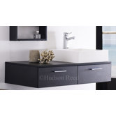 Black Wood Levity Basin and Cabinet