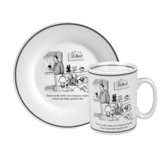 The New Yorker Citizen of the World Mug and Salad Plate Set