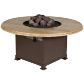 Casual Fireside 27" Round Los Cabos Lazy Susan with Stand
