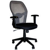 Mesh Arm Chair with Adjustable Armrest