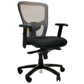 Mesh Arm Chair with Adjustable Arm Pads