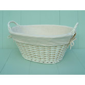 Laundry Storage Basket with Cream Lining
