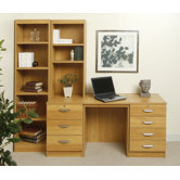 1050Home Office Desk / Workstation with Bookshelves
