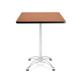 Cafe 41.5" x 30" Square Table with Chrome Base