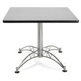 36" Square Multi-Purpose Polished Aluminum Table