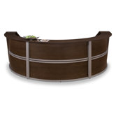 Triple Unit Curved Stylish Reception Station