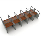 Privacy Station Panel System 2x5 Configuration
